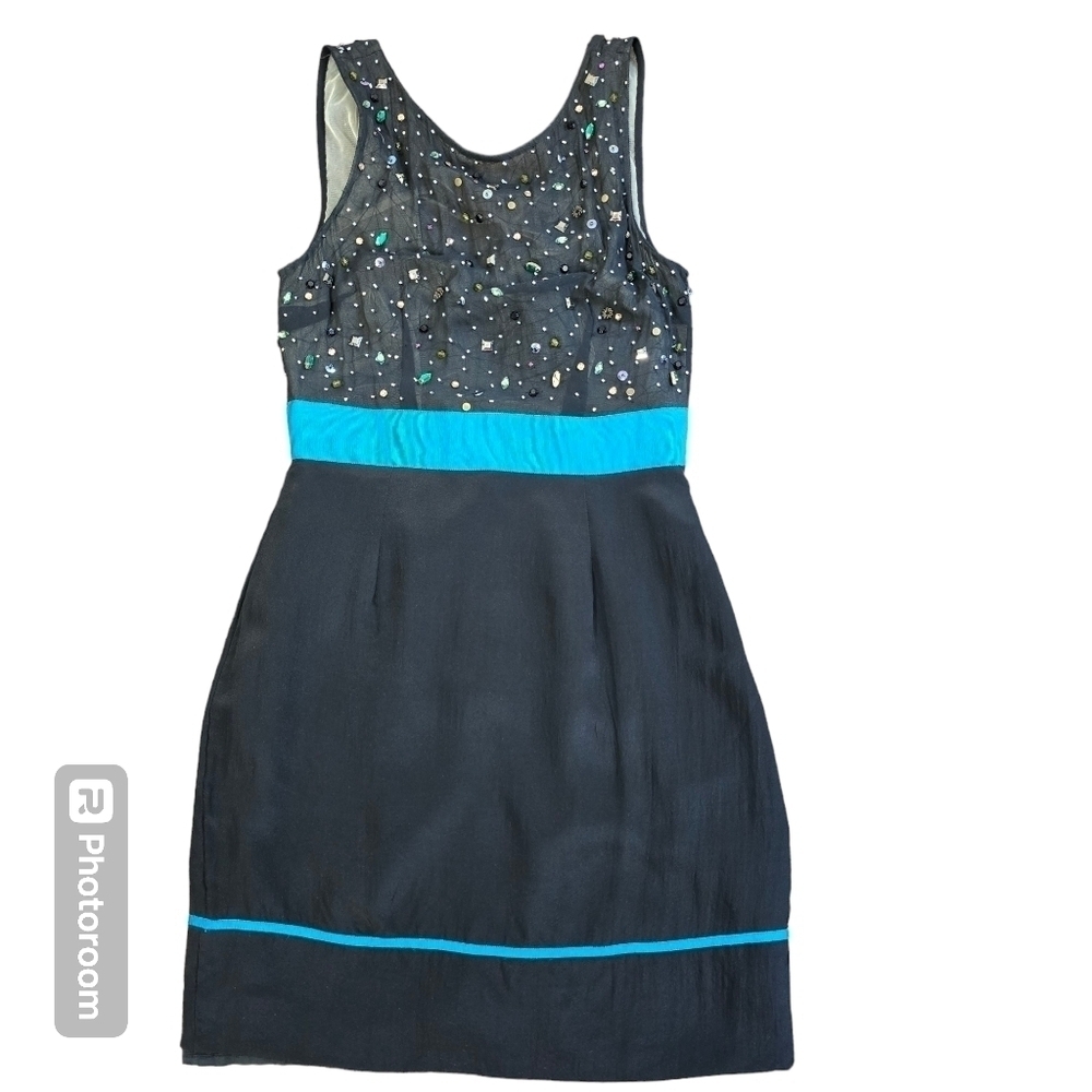 Frock! By Tracy Reese Black Sequin Embellished Formal Dress size 4 Sleeveless